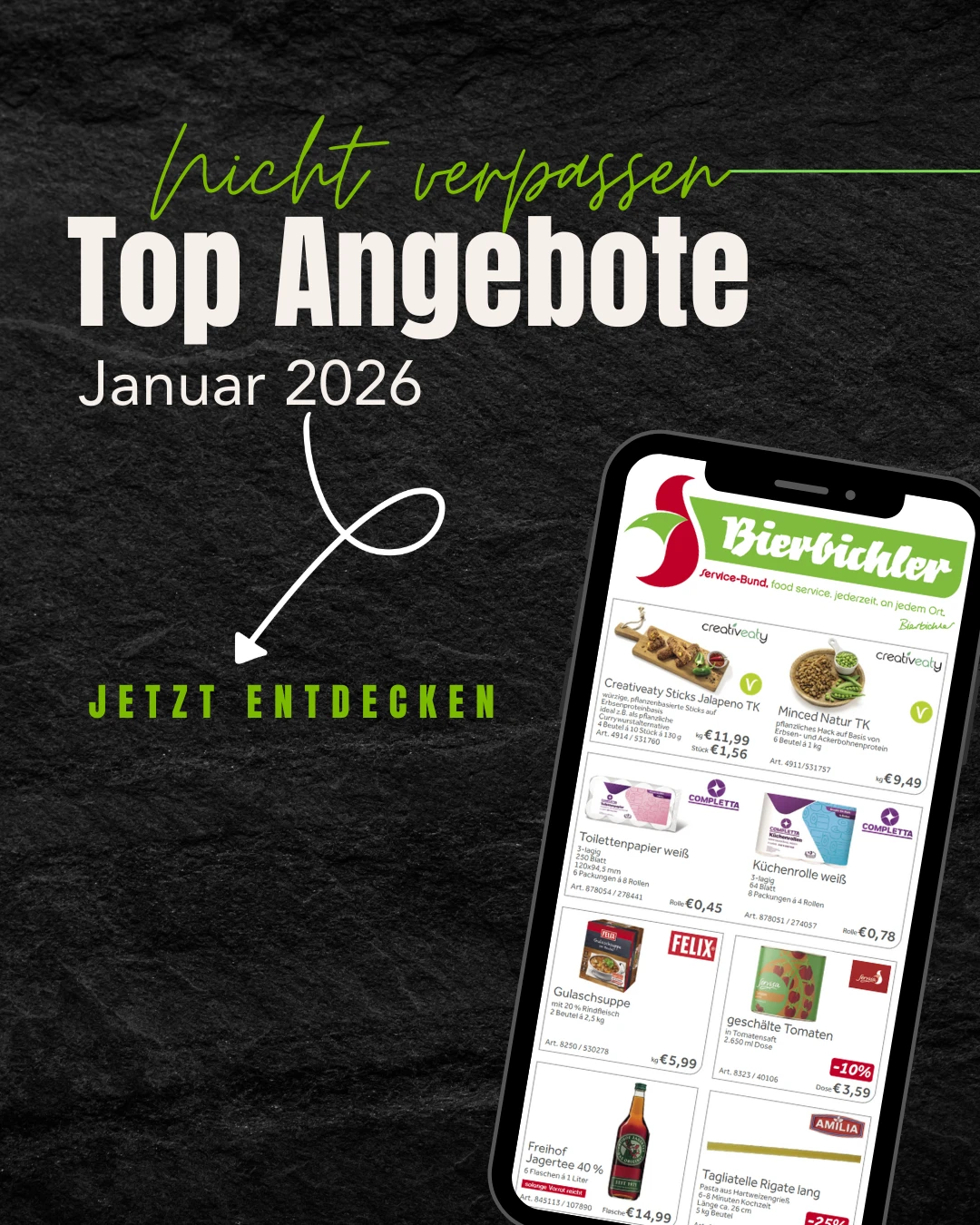 Entdecken Sie jetzt die Top Angebote von Bierbichler aus dem Monatsangebot 2026 Hinwweis zu unseren Top Angeboten