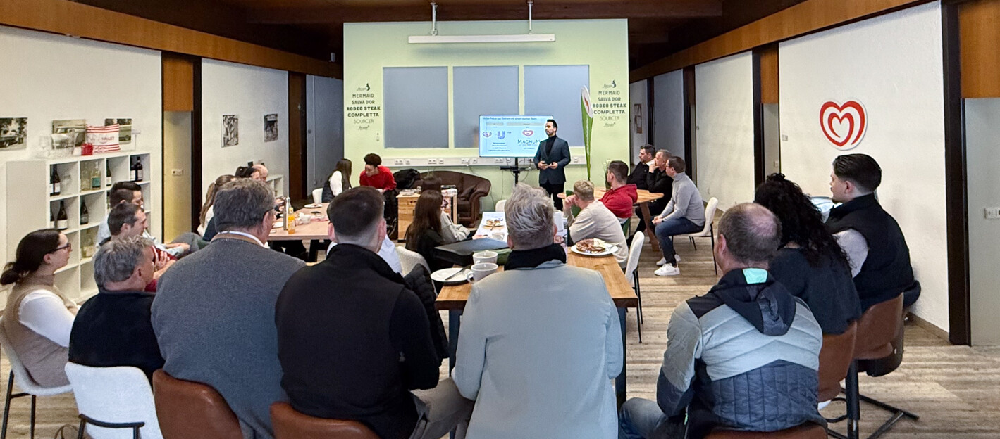 Langnese Produktvorstellung bei Bierbichler Lieferanten stellen sich bei Bierbichler vor..
