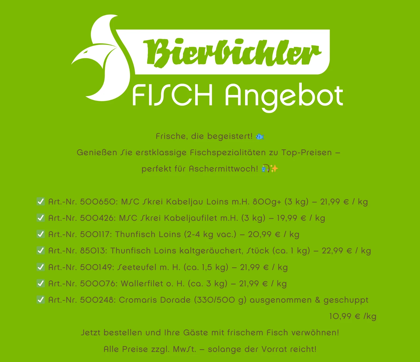 Entdecken Sie unsere Wochenangebote Fleisch