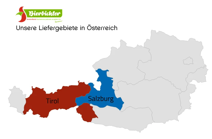 Unsere Liefergebiete in Österreich Unsere Liefergebiete in Österreich